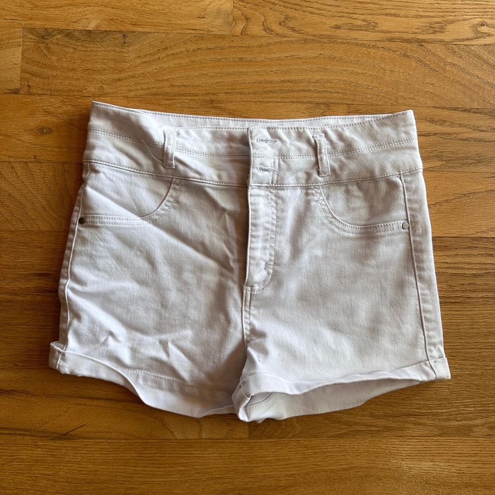 love, Fire Crisp White Jean Shorts